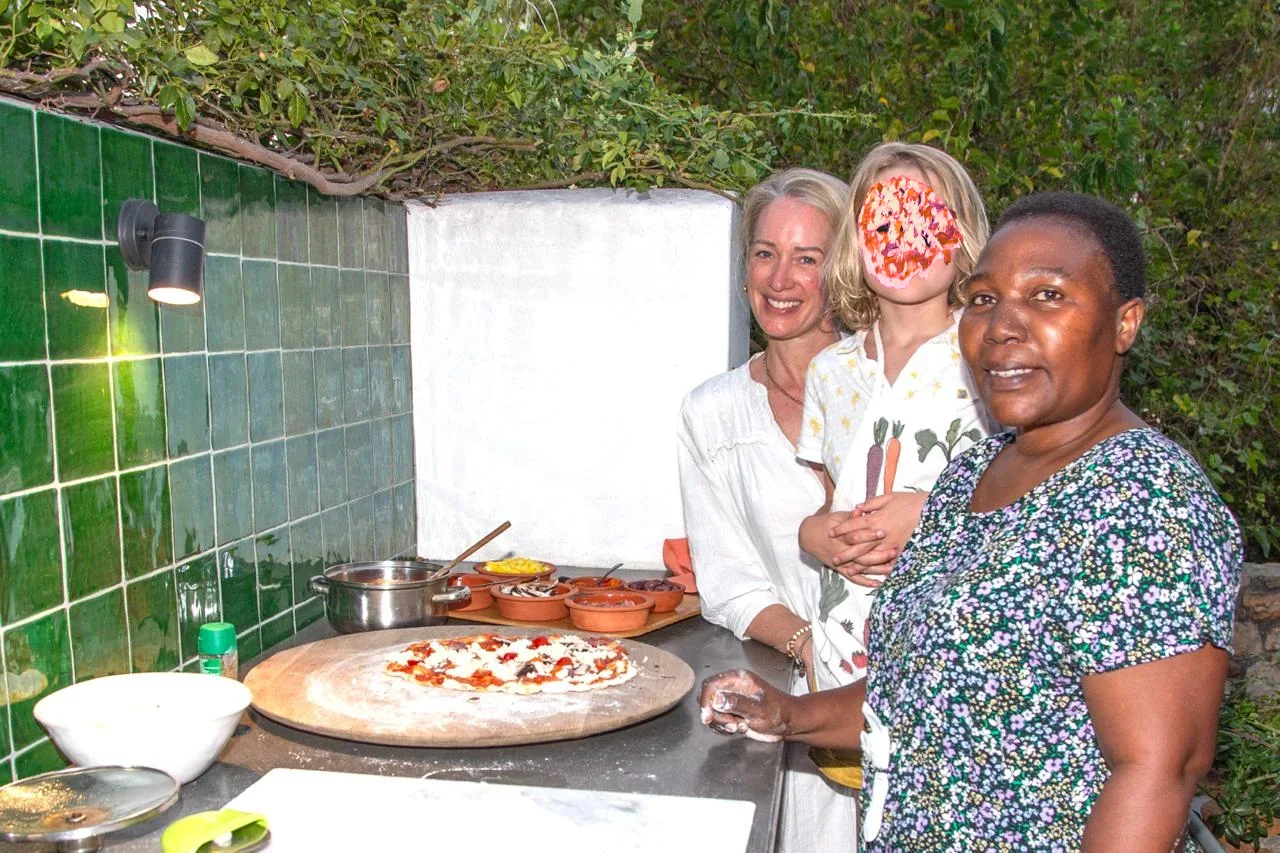 Ellen's pizza night at InAweStays — wood-fired pizza oven in the garden, Gardens, Cape Town